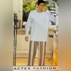 🆕NWT #2 ~ Men's Actex Fashion
Premium Two Piece 100% Flannel Warm
Pajama Set XL